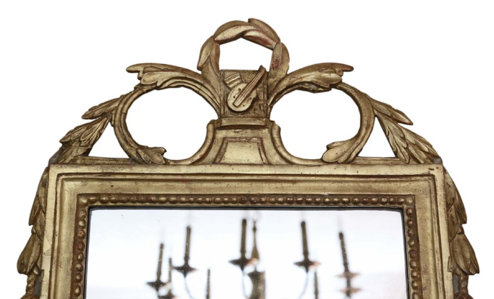 Antique quality early 19th Century gilt overmantle wall mirror View III