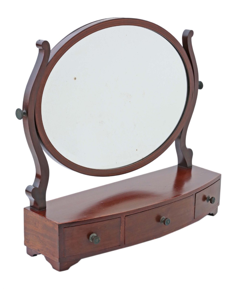 Antique fine quality dressing table swing mirror C1880