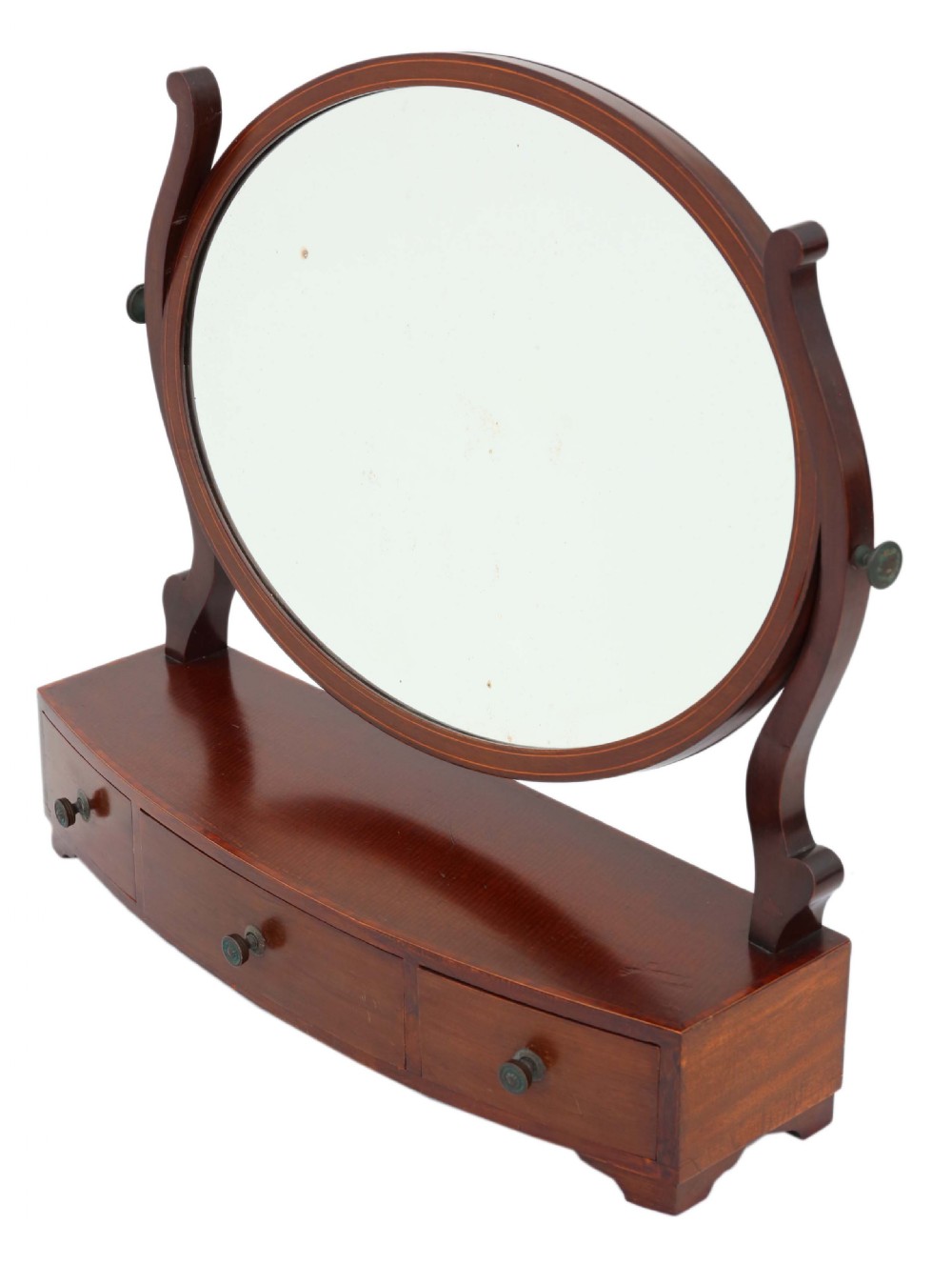 Antique fine quality dressing table swing mirror C1880 View II