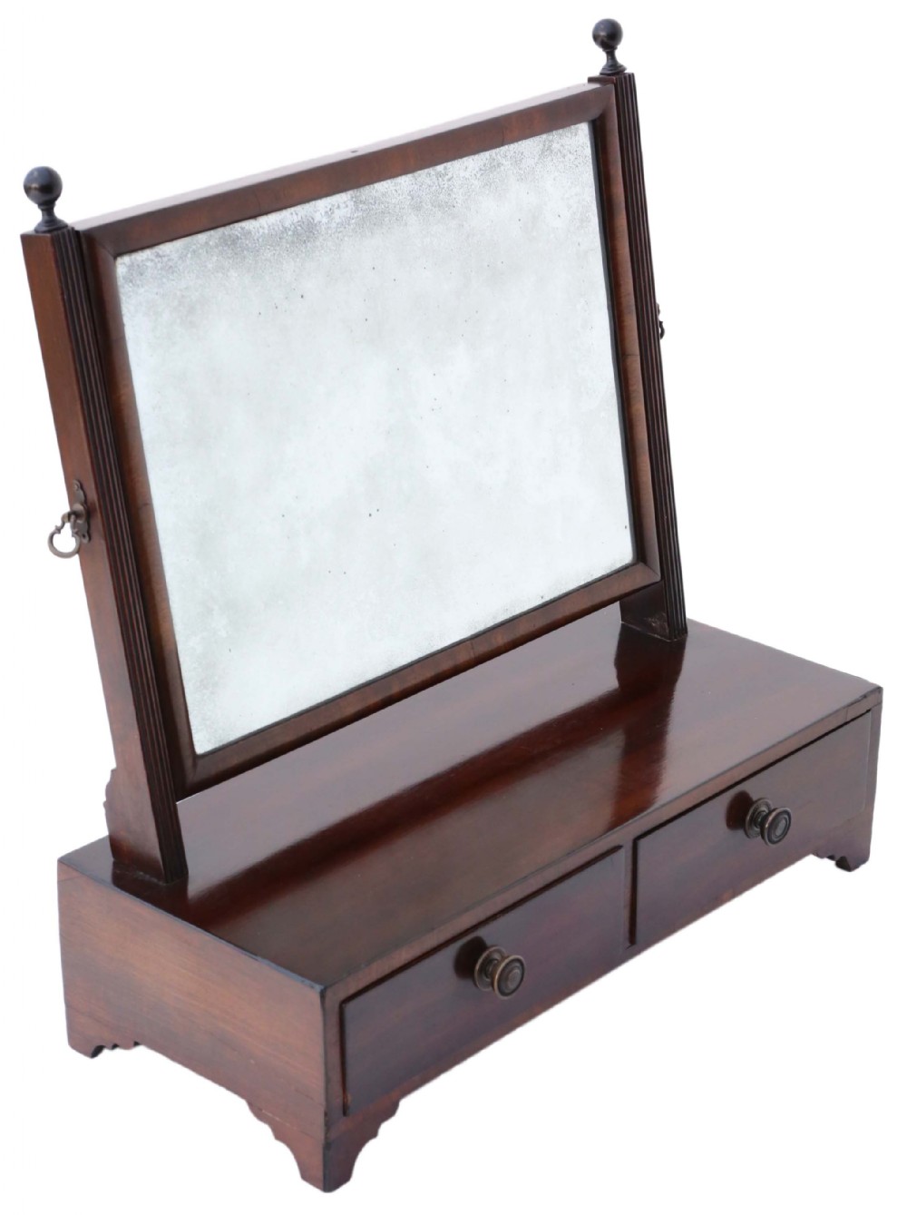 Antique quality Georgian mahogany swing dressing table mirror