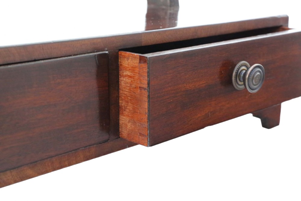 Antique quality Georgian mahogany swing dressing table mirror View III