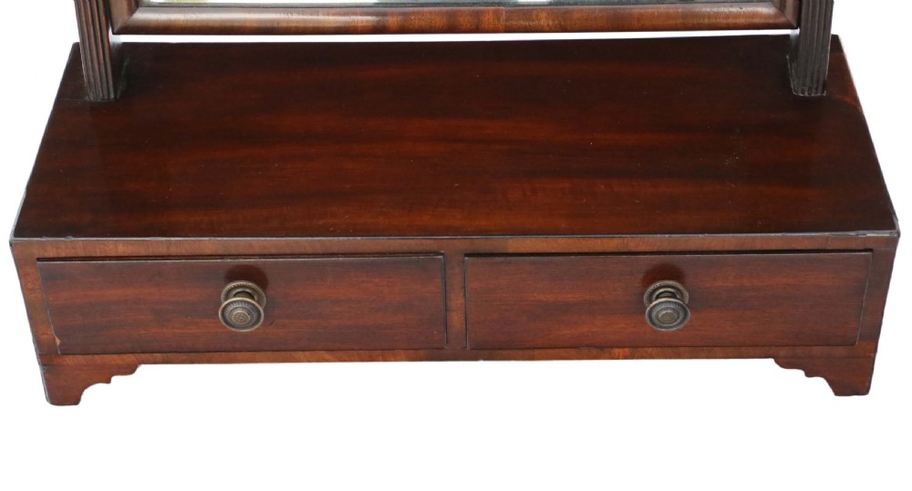 Antique quality Georgian mahogany swing dressing table mirror View IV
