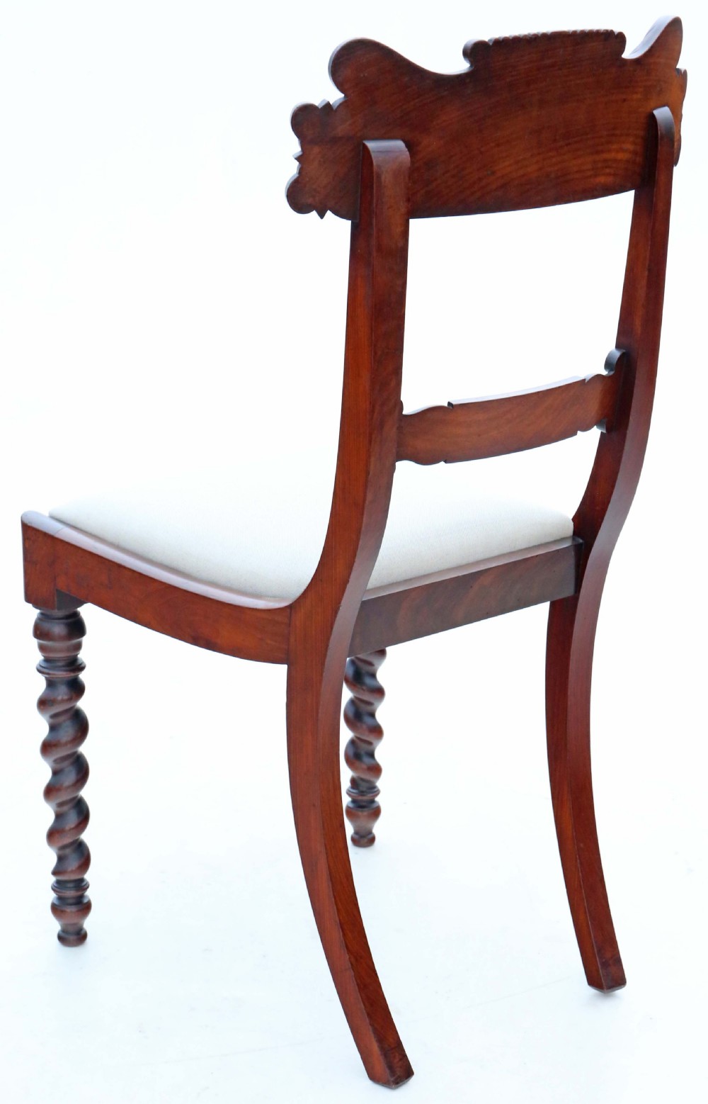 Antique fine quality set of Four Regency / William IV mahogany dining chairs C1830 View V