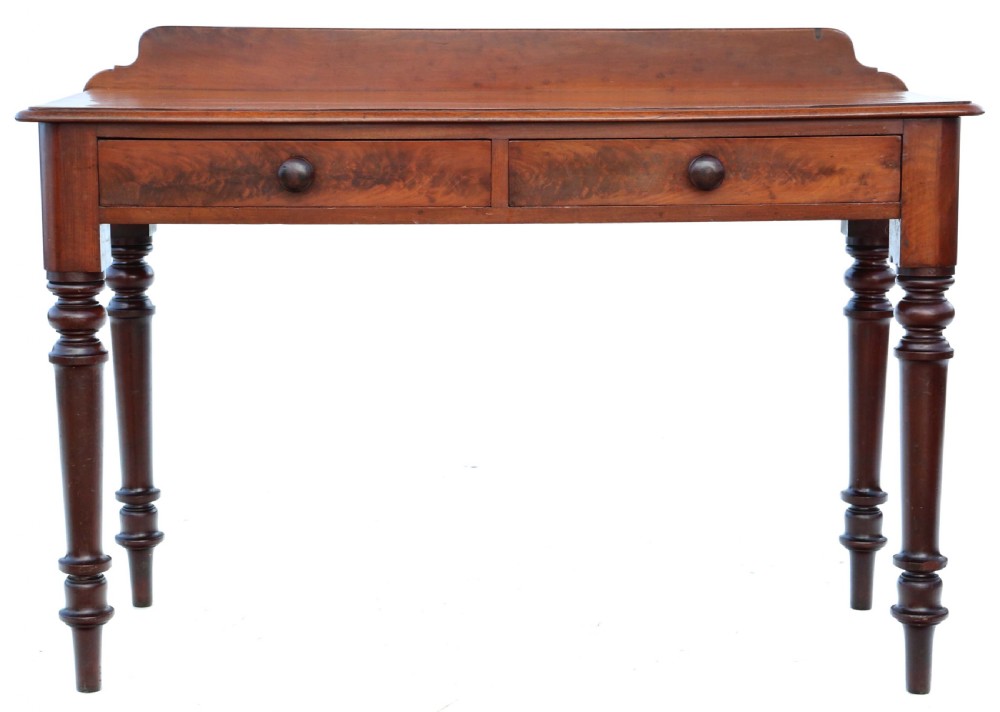 Antique quality 19th Century mahogany writing and dressing table View II