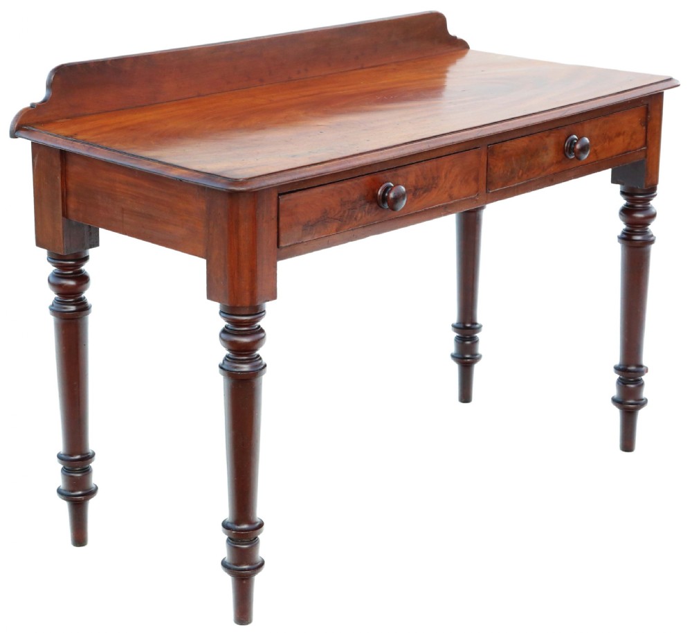 Antique quality 19th Century mahogany writing and dressing table View IV