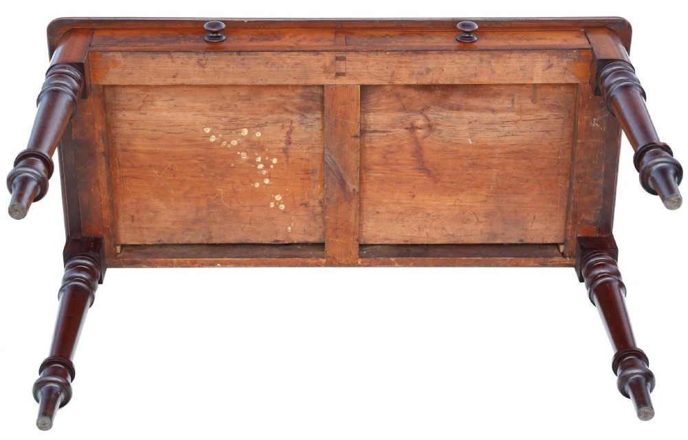 Antique quality 19th Century mahogany writing and dressing table View VIII