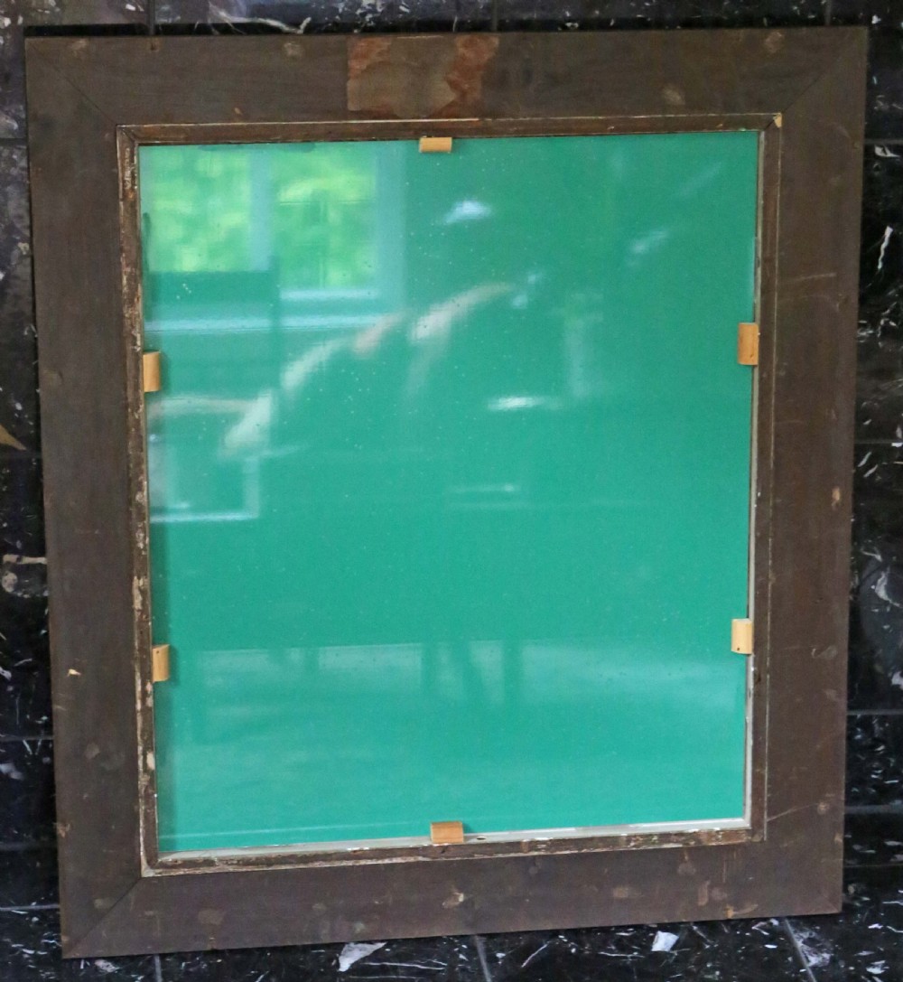 Antique quality large gilt and oak 19th Century overmantle or wall mirror View VI