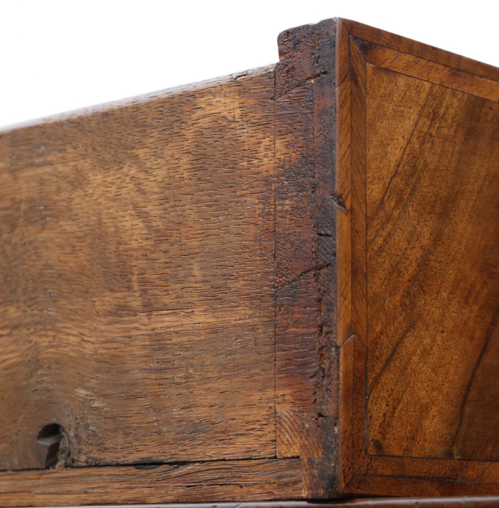 Antique fine quality 18th Century figured walnut chest of drawers View IV