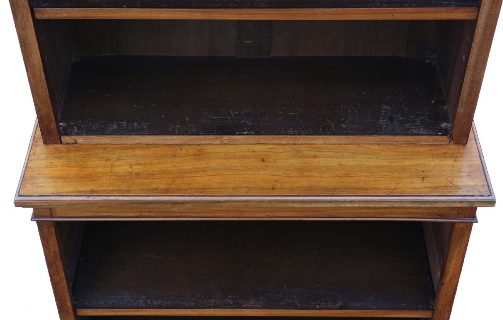 Antique large fine quality 19th Century walnut adjustable bookcase View IV