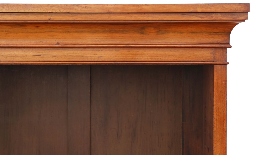 Antique large fine quality 19th Century walnut adjustable bookcase View V