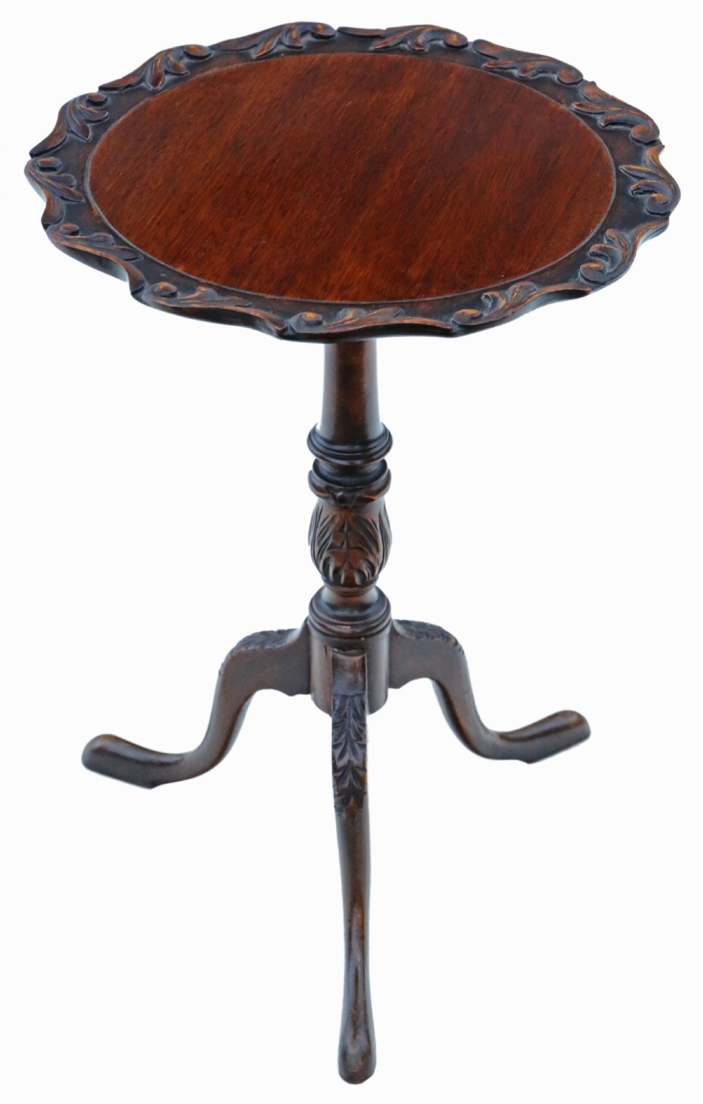 Antique fine quality Georgian revival wine table C1910 mahogany