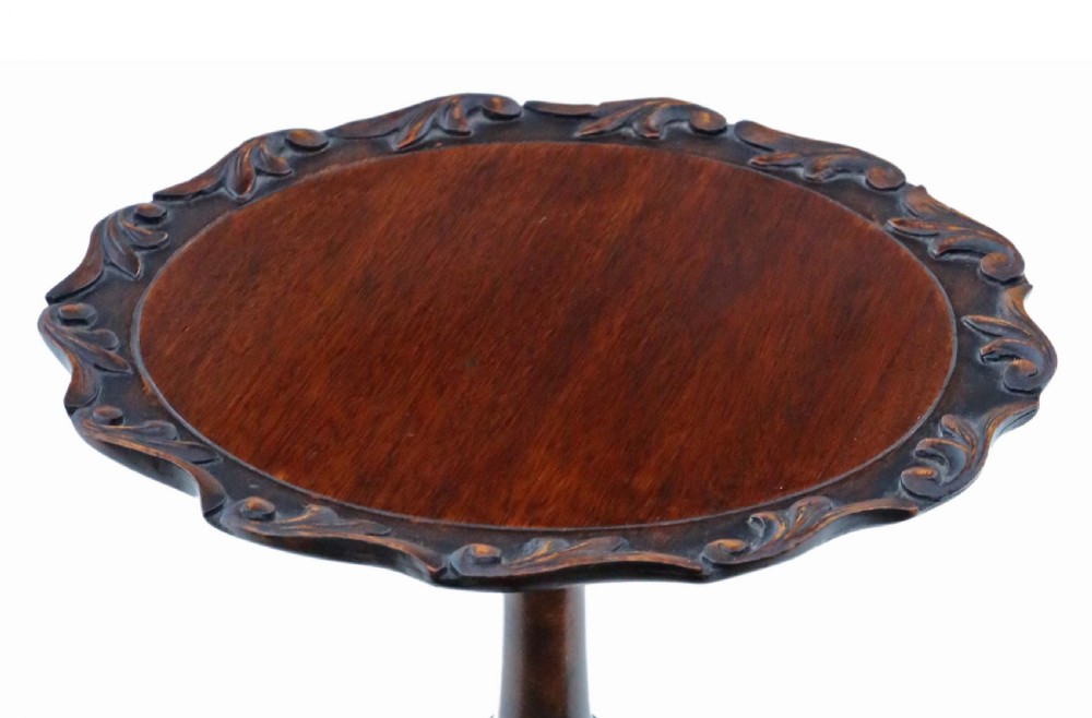Antique fine quality Georgian revival wine table C1910 mahogany View II