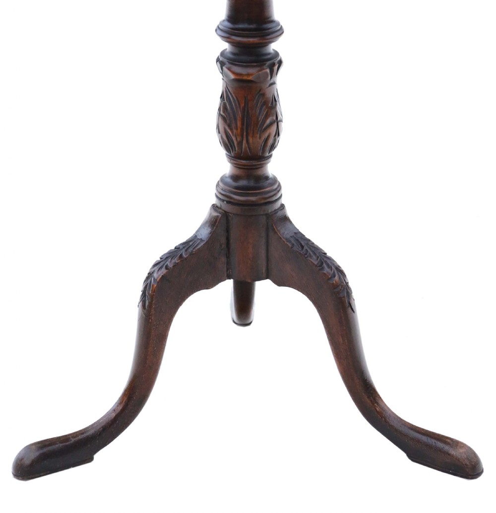 Antique fine quality Georgian revival wine table C1910 mahogany View IV
