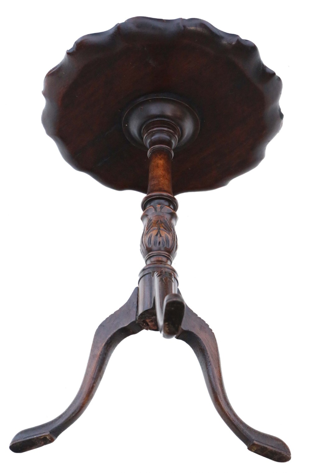 Antique fine quality Georgian revival wine table C1910 mahogany View V
