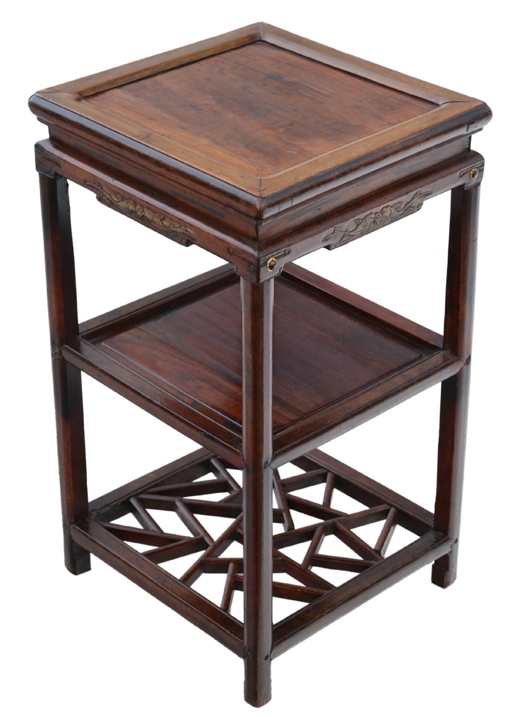 Antique 19th Century Chinese oriental elm side table