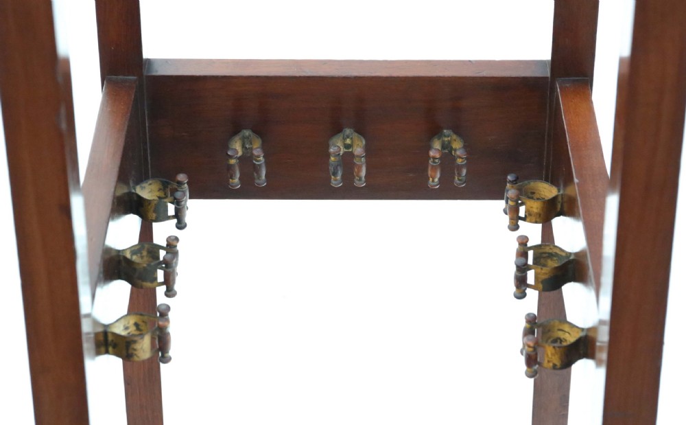 Antique quality mahogany hall coat stand C1920 View V