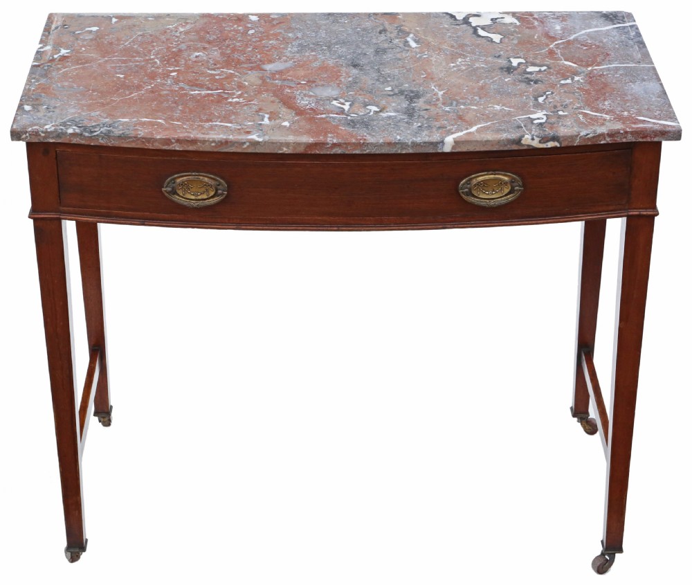 Antique quality C1900 mahogany and marble washstand