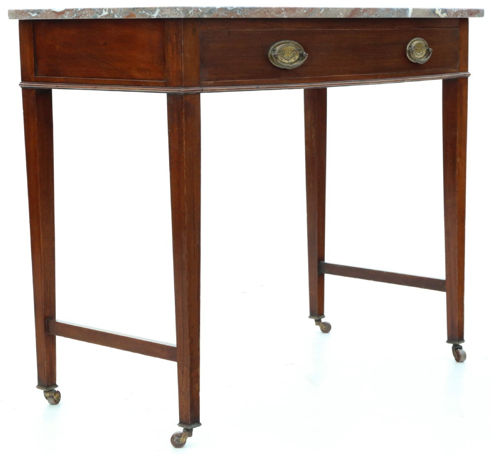 Antique quality C1900 mahogany and marble washstand View III