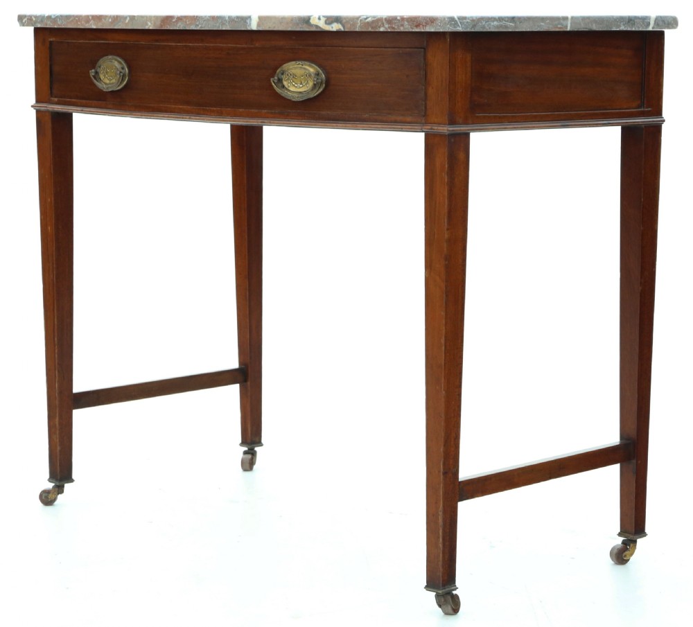 Antique quality C1900 mahogany and marble washstand View IV