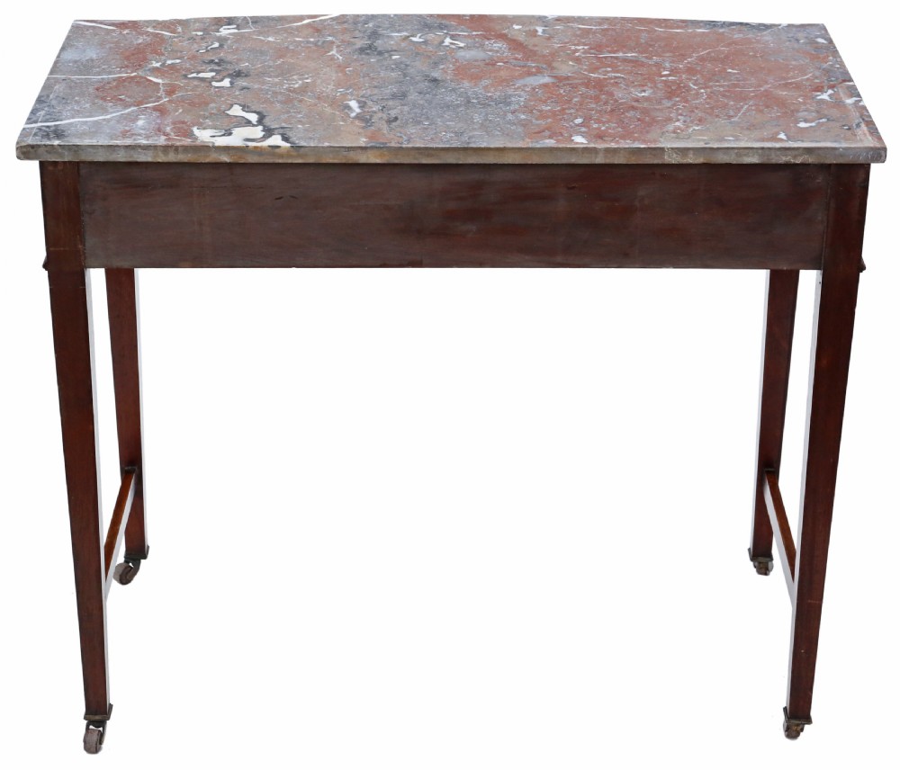 Antique quality C1900 mahogany and marble washstand View V