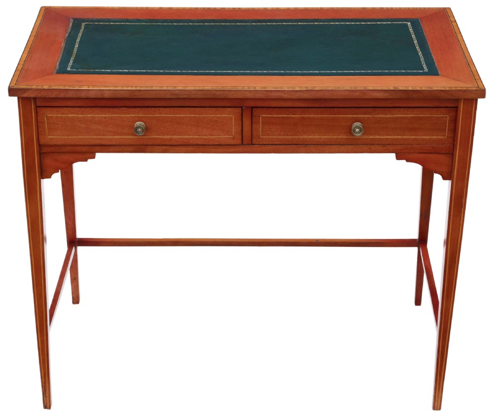 Antique quality Georgian revival mahogany writing table C1905