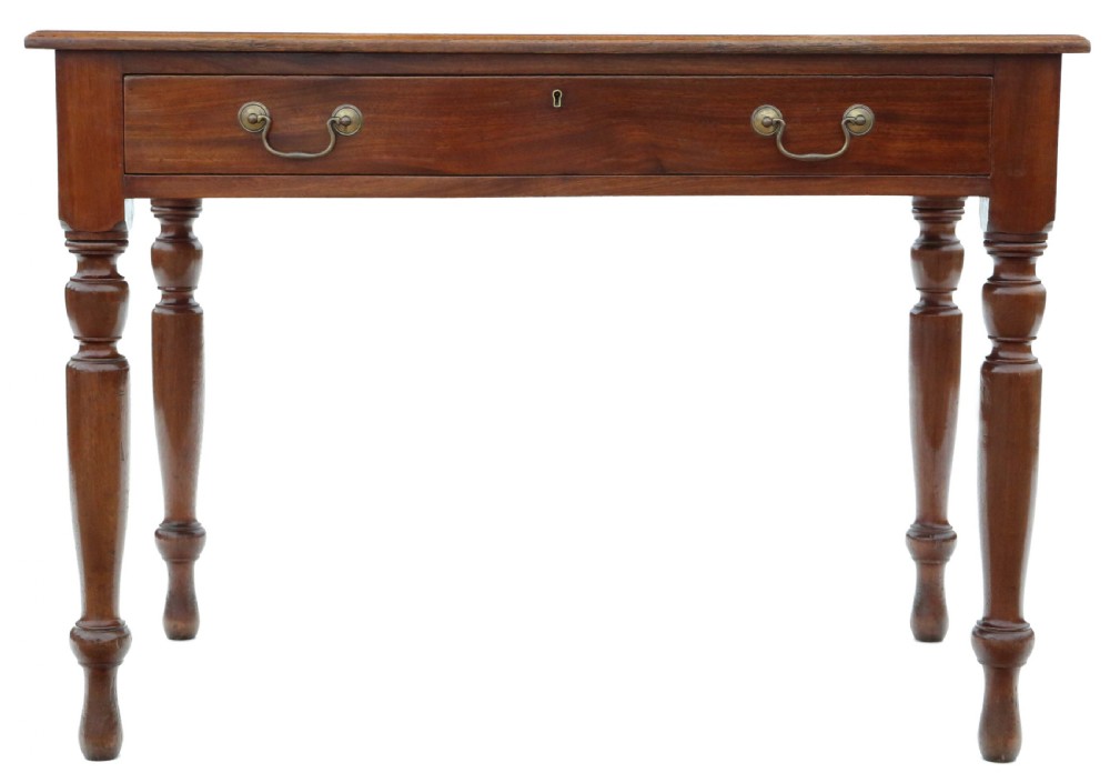 Antique late 19th Century mahogany writing table View II