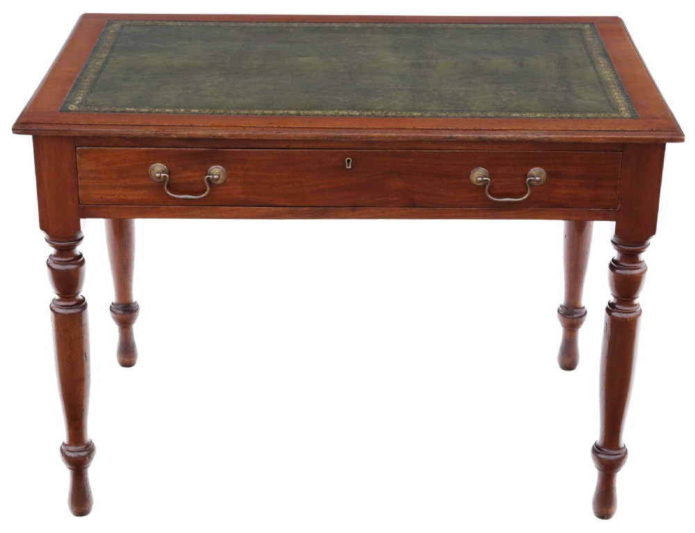 Antique late 19th Century mahogany writing table View III