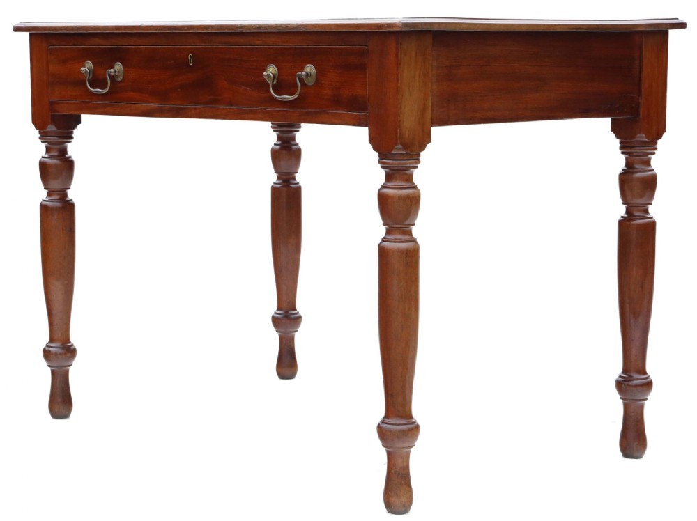 Antique late 19th Century mahogany writing table View IV