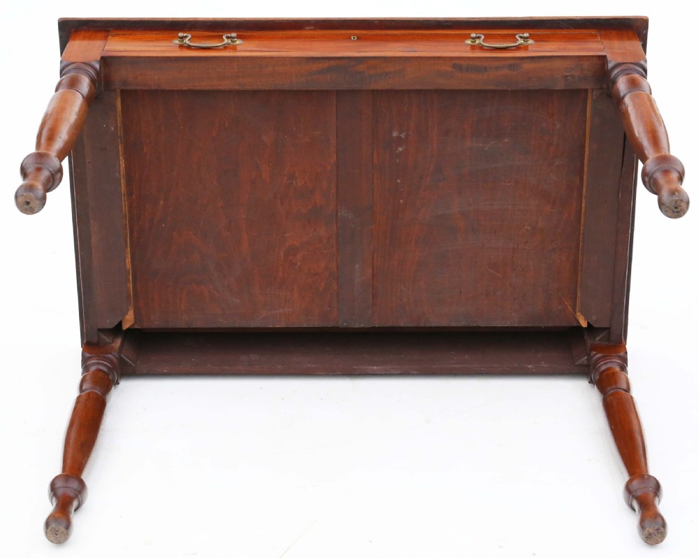 Antique late 19th Century mahogany writing table View IX
