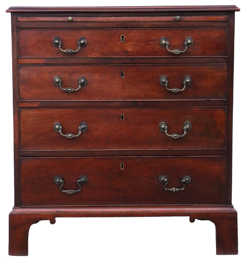 Antique fine quality Georgian 18th Century mahogany batchelor's chest of drawers