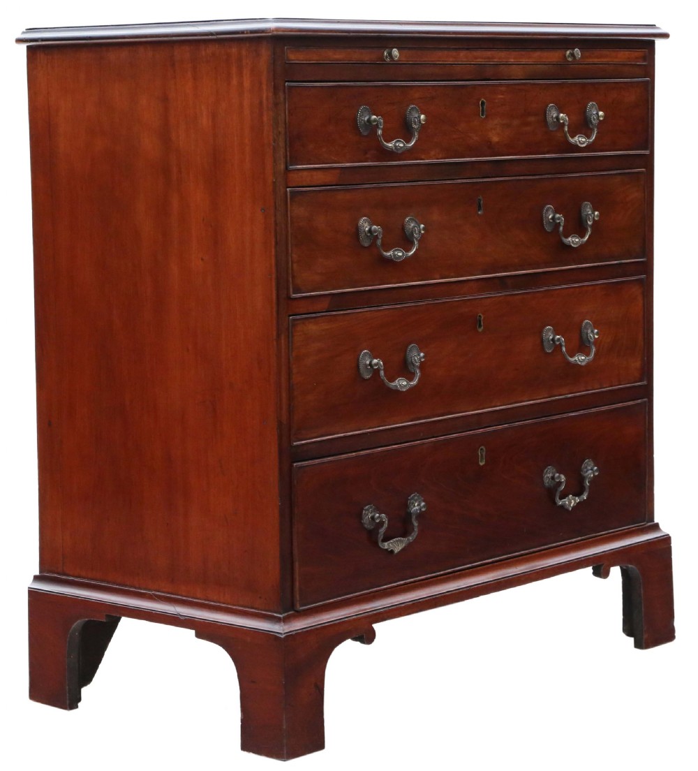 Antique fine quality Georgian 18th Century mahogany batchelor's chest of drawers View II