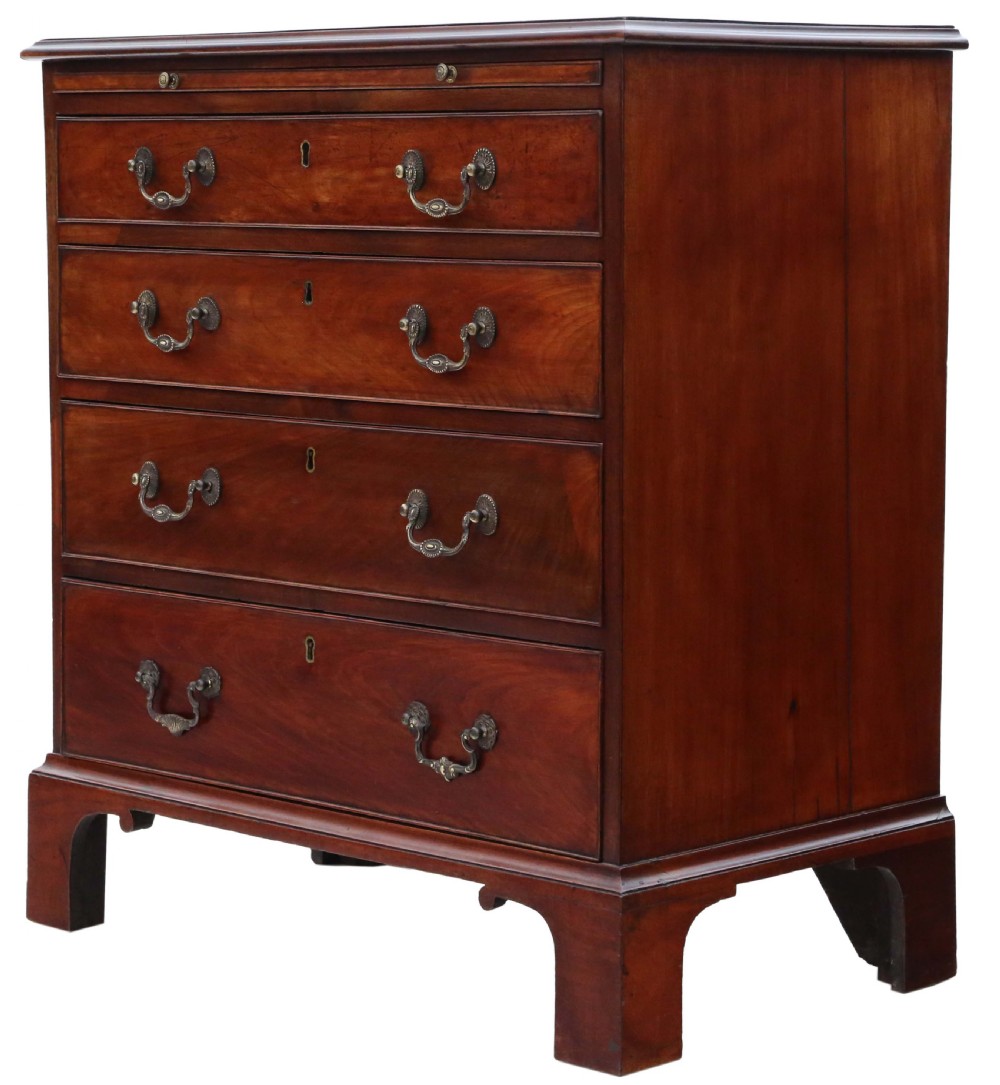 Antique fine quality Georgian 18th Century mahogany batchelor's chest of drawers View III