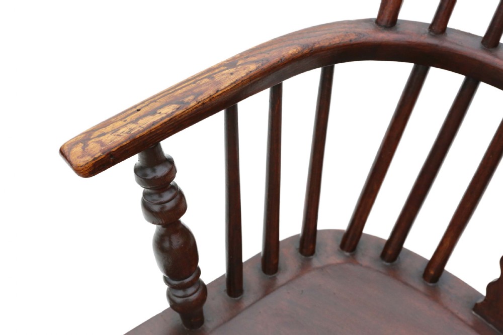 Antique quality ash and elm Windsor chair View III