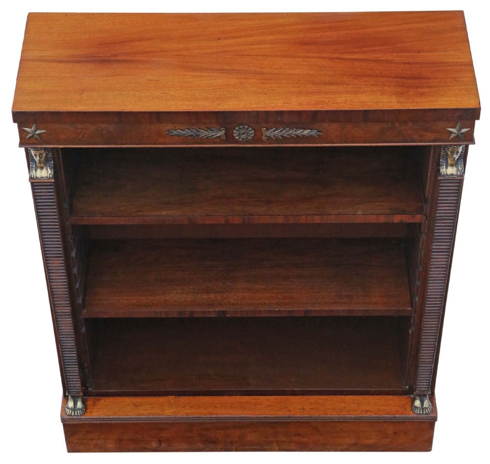 Antique fine quality 19th Century mahogany adjustable bookcase View II
