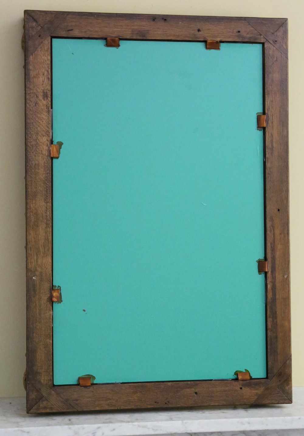 Antique large quality oak giltwood overmantle wall mirror 19th Century View IV