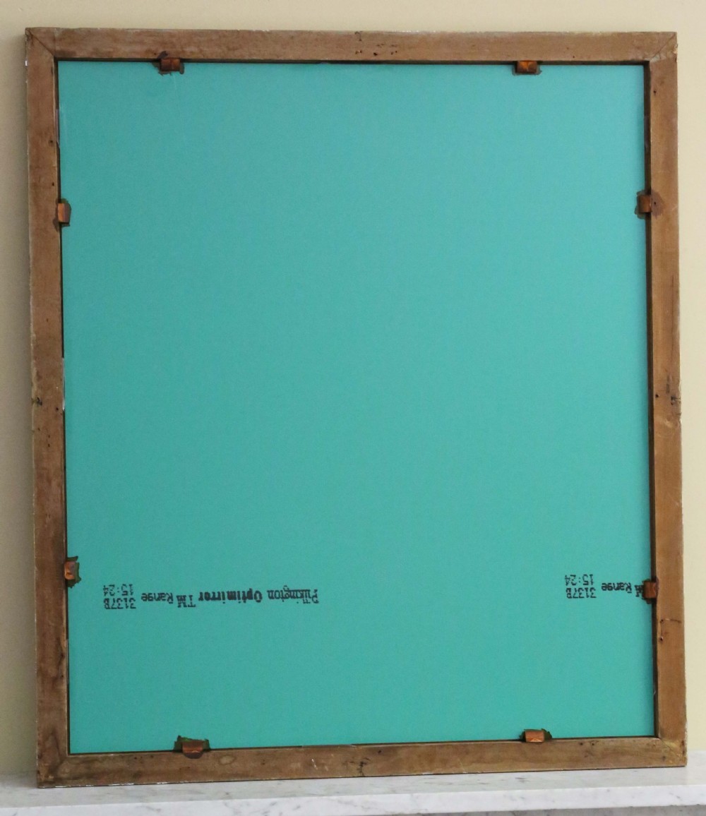 Antique large quality gilt overmantle wall mirror C1900 View VI