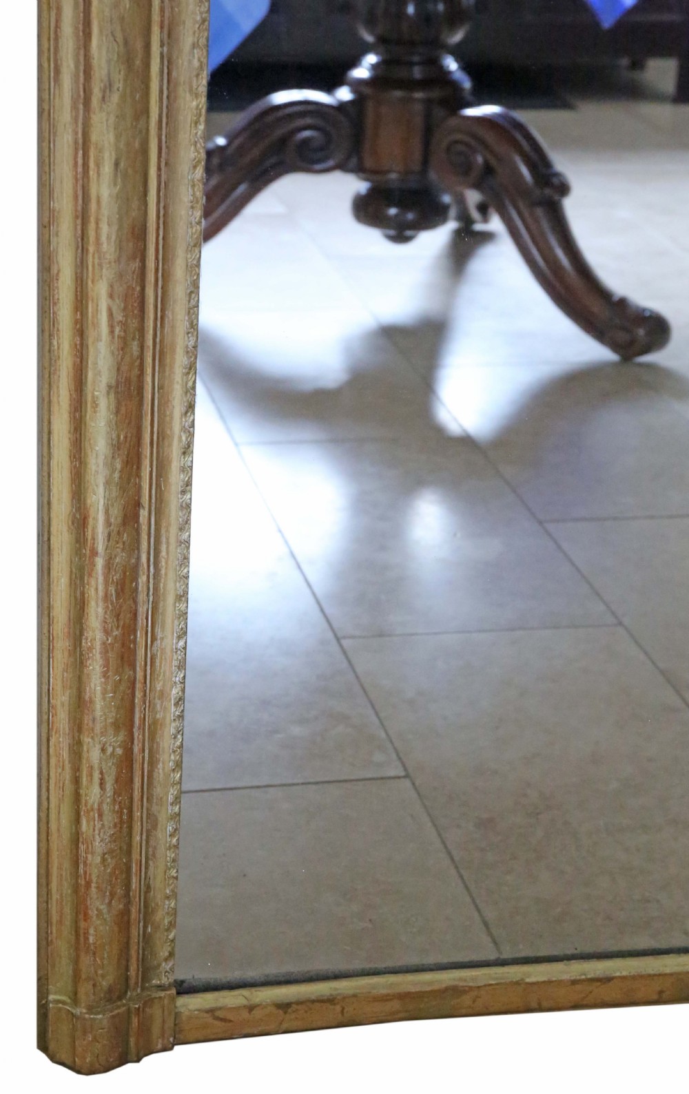Antique very large 19th Century quality gilt overmantle wall mirror Louis Philippe View IV