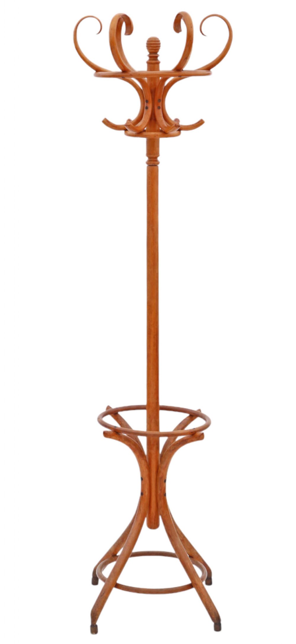 Vintage early-20th Century bentwood hall, coat and hat stand