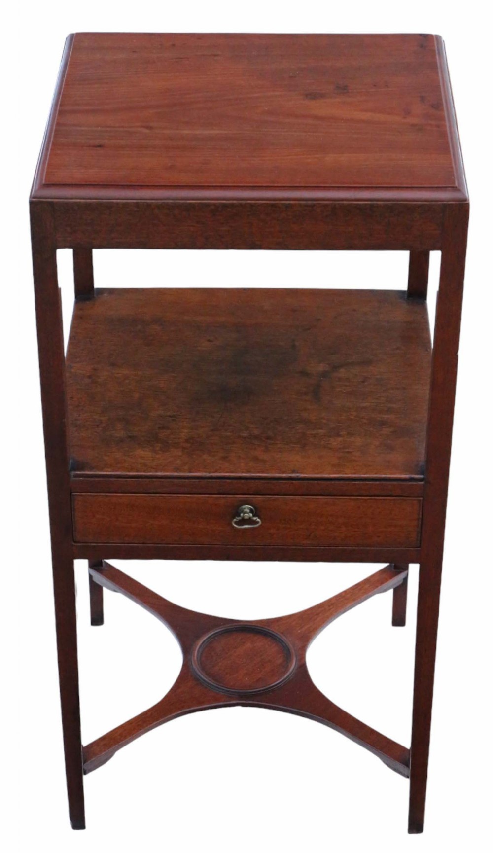 Antique quality Georgian mahogany nightstand bedside table C1800