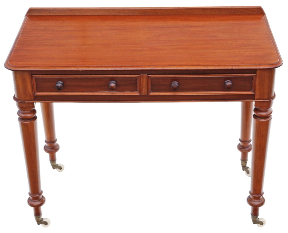 Antique fine quality 19th Century mahogany writing table View II