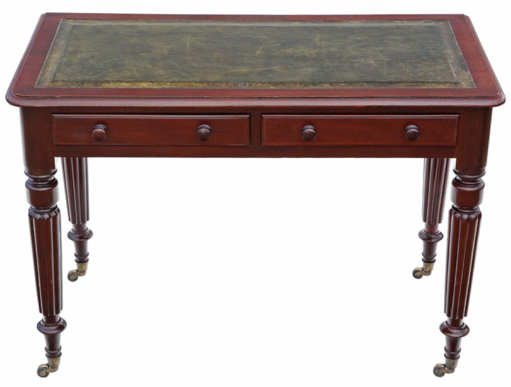 Antique fine quality 19th Century Edwards and Roberts mahogany writing table
