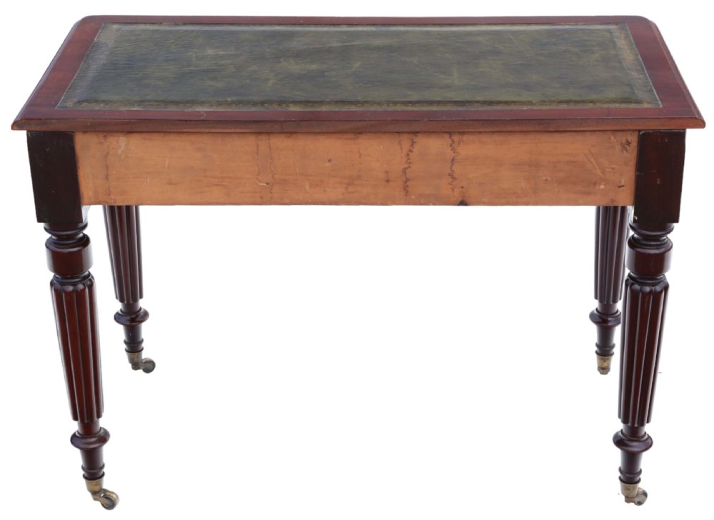 Antique fine quality 19th Century Edwards and Roberts mahogany writing table View VII