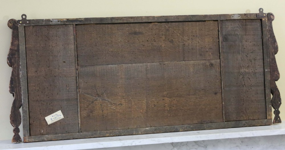 Antique large gilt 19th Century overmantle wall mirror fine quality View IV
