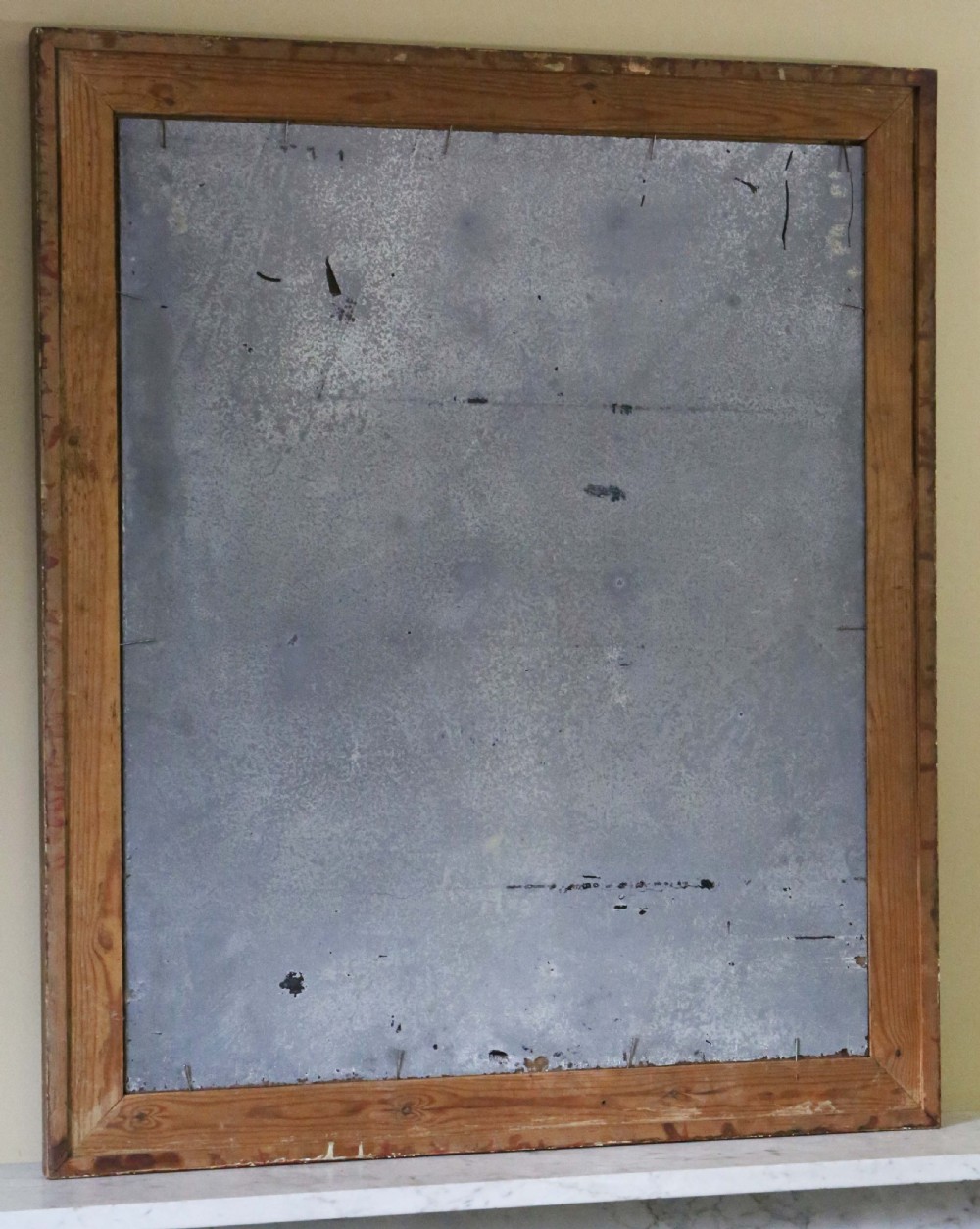 Antique 19th Century fine quality large gilt overmantle wall mirror View VI