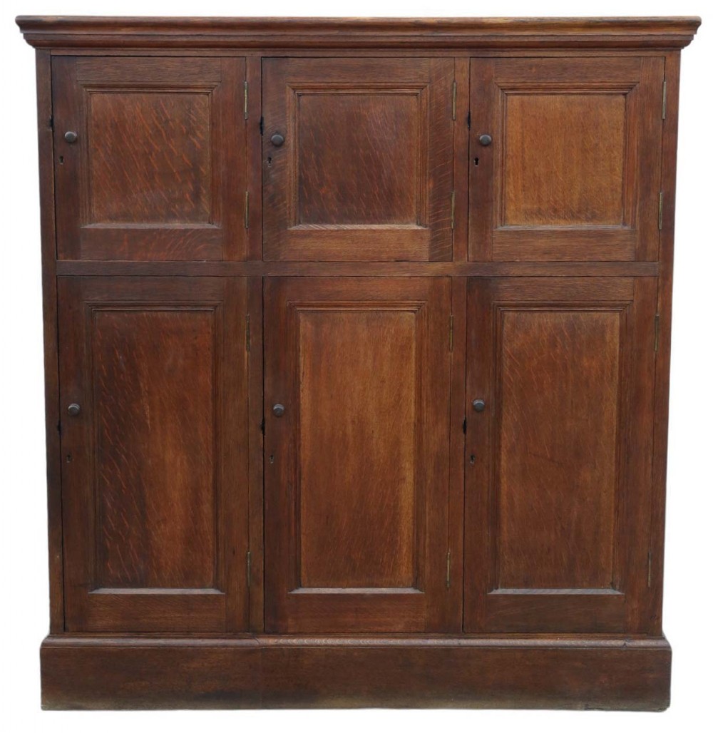 Antique Oak Housekeeper's Estate Cupboard C1910 - High-Quality Storage