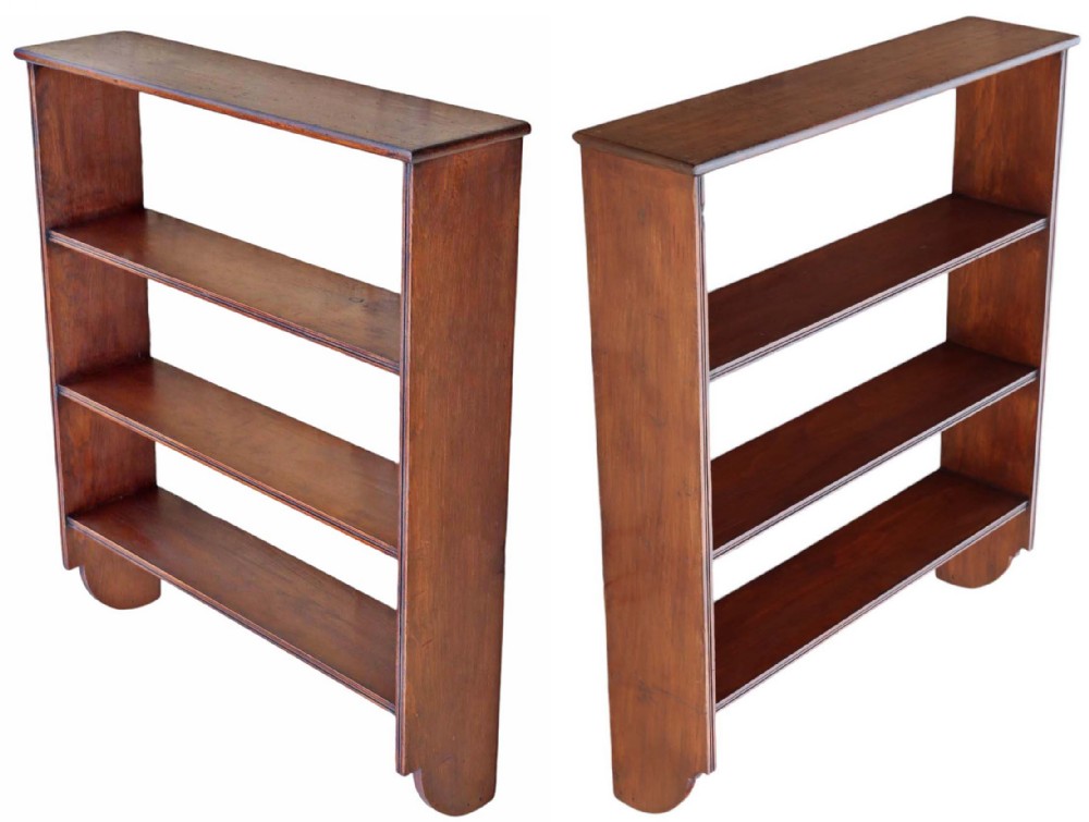 Antique quality pair of C1900 bookcase wall shelves.