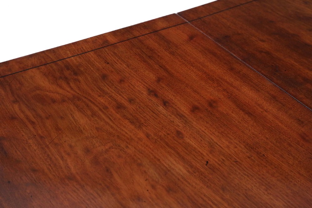 Antique 19th Century Mahogany Extending Dining Table - Triple Pedestal, Large 11' Fine Quality View IV