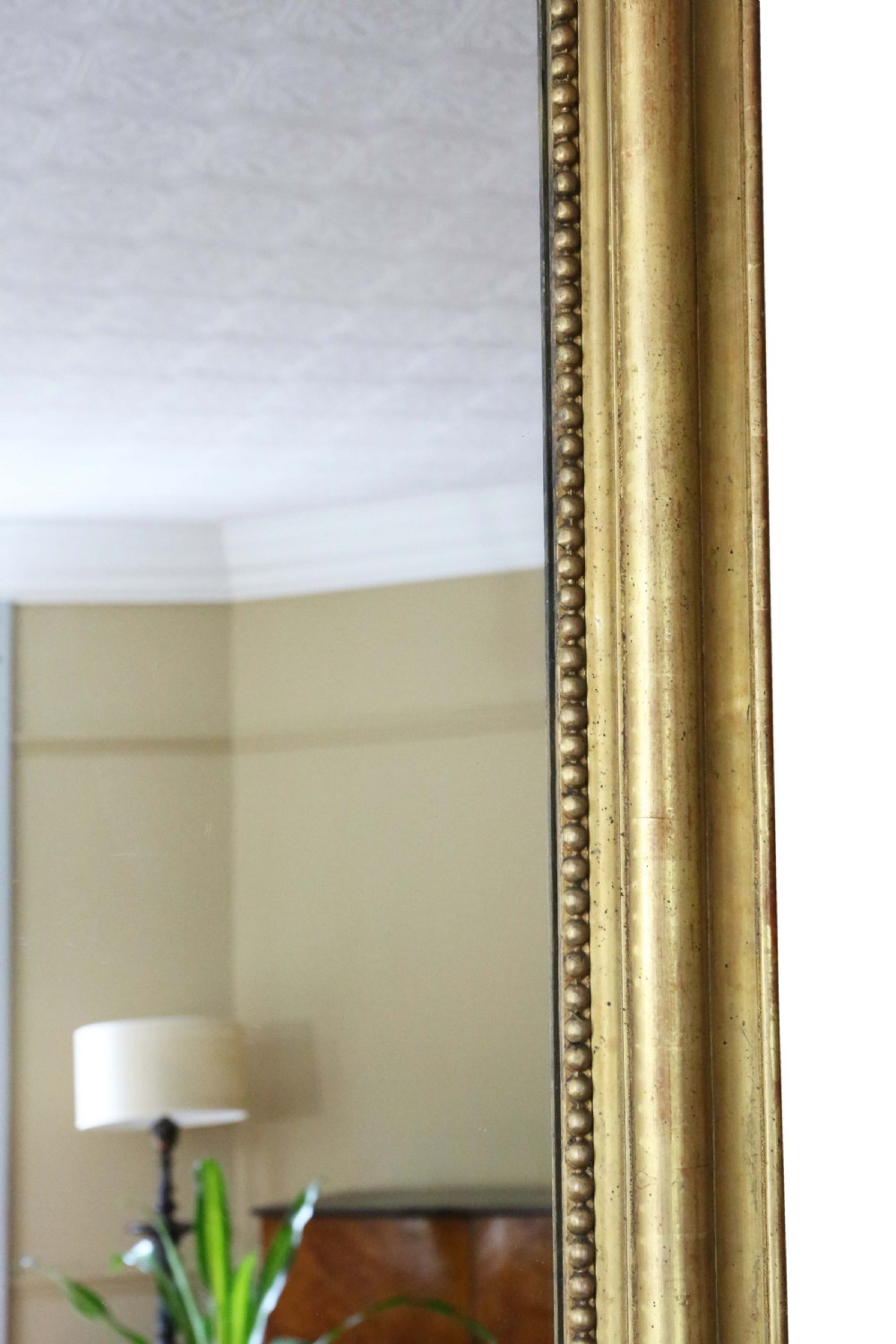 Antique Large 19th Century Gilt Overmantle Wall Mirror High-Quality View VI
