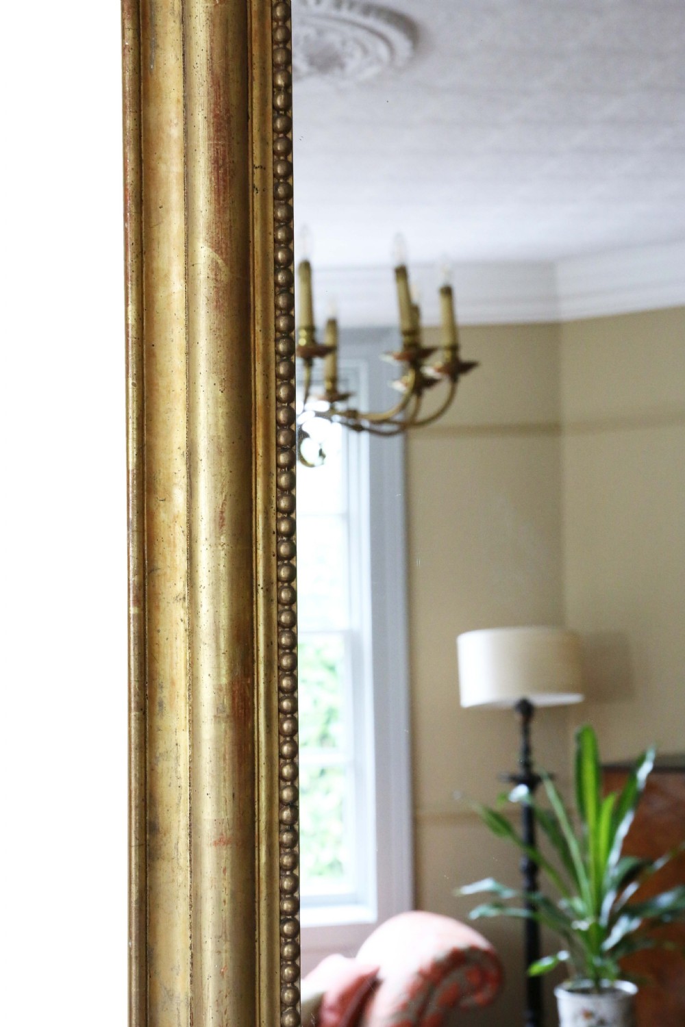 Antique Large 19th Century Gilt Overmantle Wall Mirror High-Quality View VII