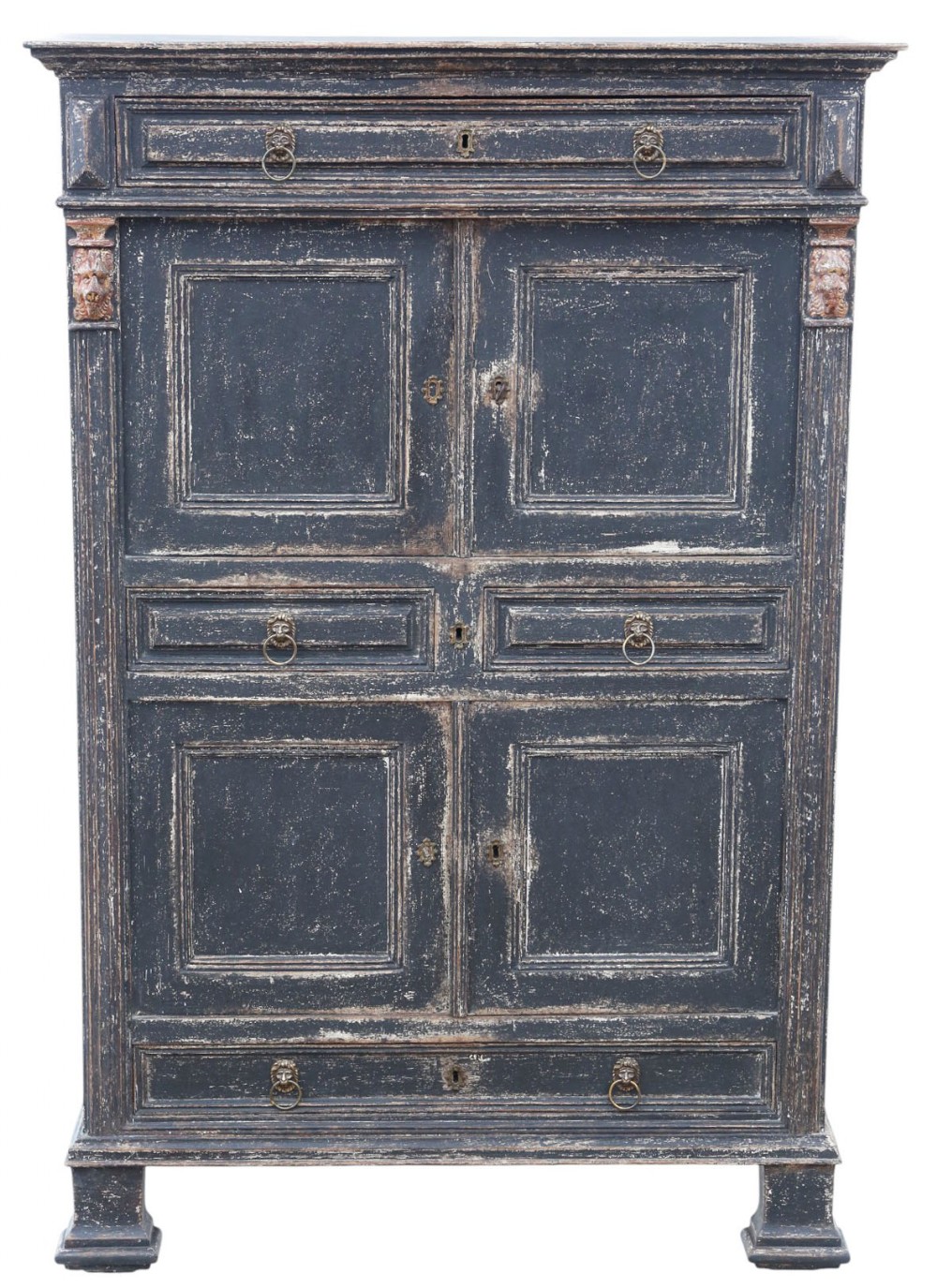 
Antique Painted Kitchen/Housekeeper’s Larder Cupboard – 19th Century Country House Storage Furniture